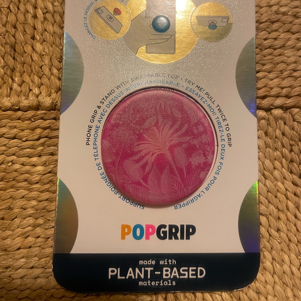 PopSockets Tan Lines Vivid Pink Adhesive PopGrip